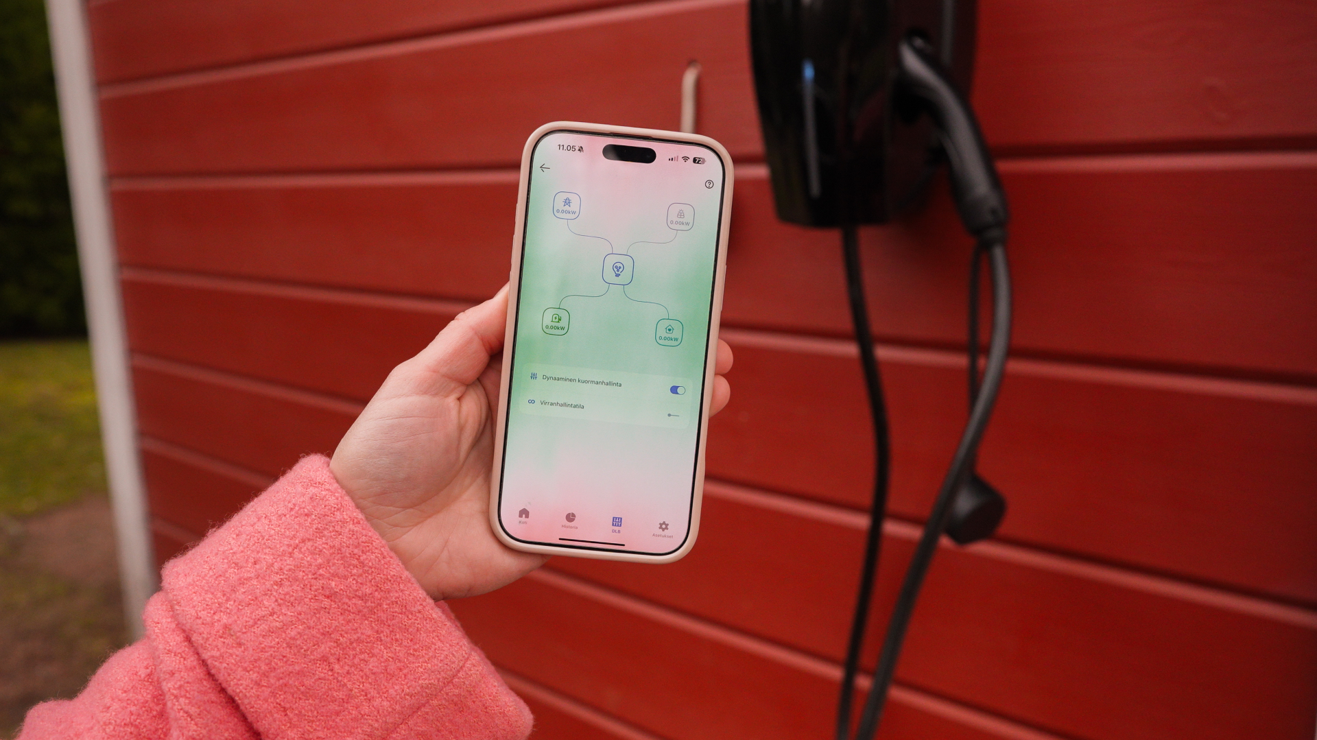 BENY Z-Box mobiilisovellus käytössä