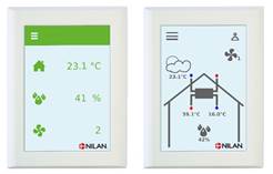 Nilan HMI-kosketusnäyttöpaneeli - helppo käyttö ja energiankulutuksen seuranta