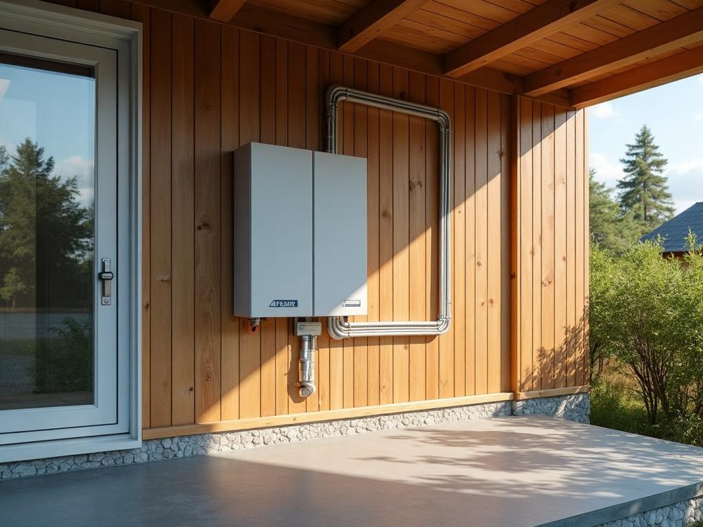 Hybridinvertteri asennettu kuistille turvalliseen paikkaan